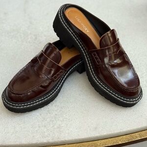 Lis Vicky Pace Leather Loafer Mule